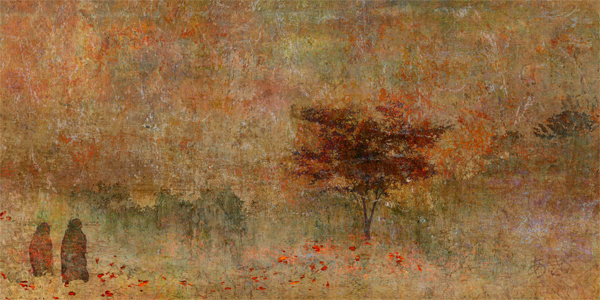 Fallen Leaves Jewel the Ground (9 x 18 inches)  Tilton + Oeler